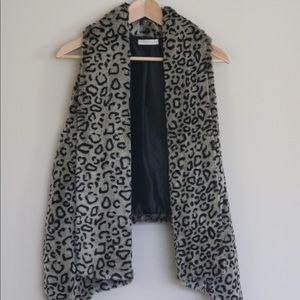 Cheetah print vest